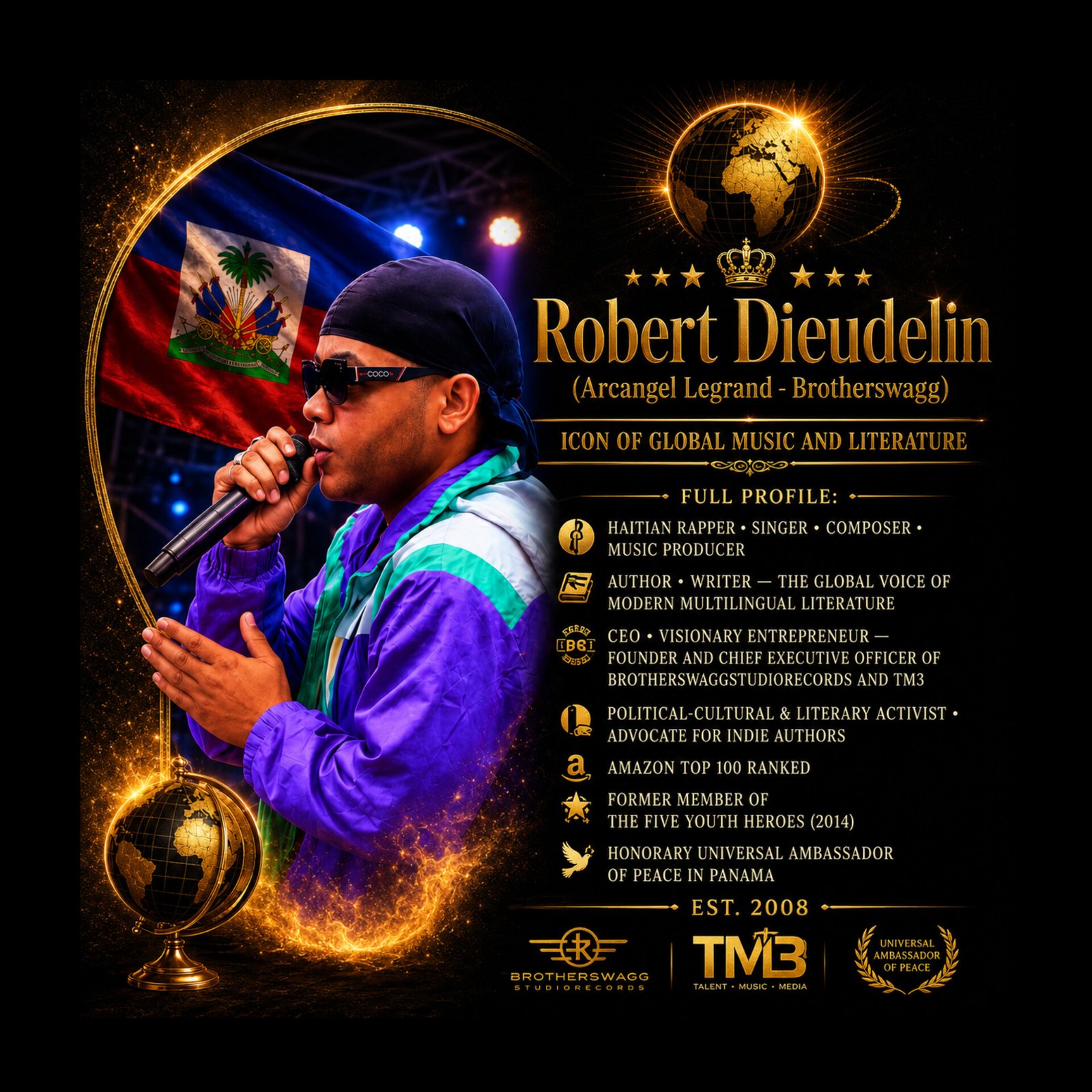 From Youth Hero and Peer‑Educator: The Complete Journey of Robert Dieudelin — Roots, Family, Creation and Commitment From the Caribbean to the World From Youth Hero and Peer‑Educator: The Complete Journey of Robert Dieudelin — Roots, Family, Creation and Commitment From the Caribbean to the World